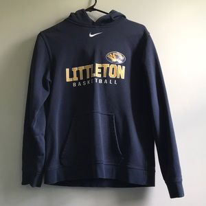 Blue basketball mike hoodie